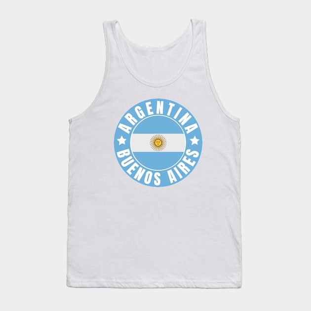 Buenos Aires Tank Top by footballomatic